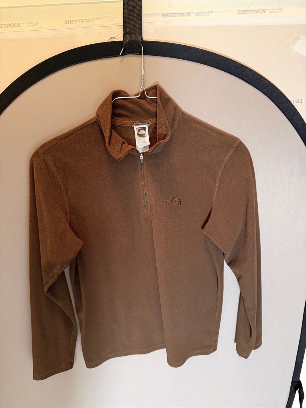 The North Face Men's Brown Half-Zip Fleece Pullover
